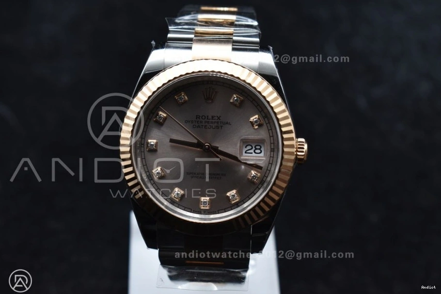 RG on Bracelet 41 RG DateJust Diamonds Jubilee SS VR3235 Dial 904L 126331 Edition Steel Clean Best 1:1 1129